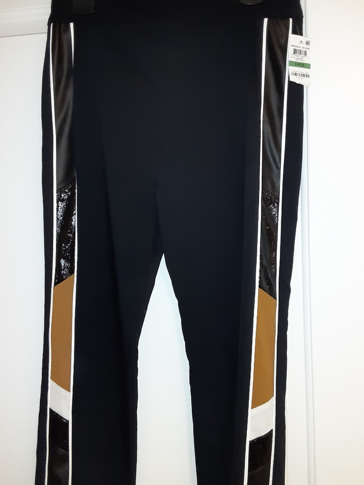 BAR lll Faux Leather Stripe Skinny Pants - Picture 4 of 5
